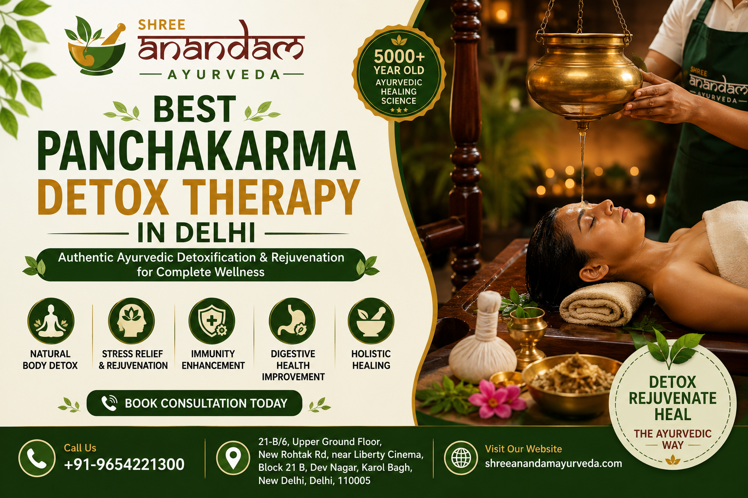 Best Panchakarma Detox Therapy in Delhi
