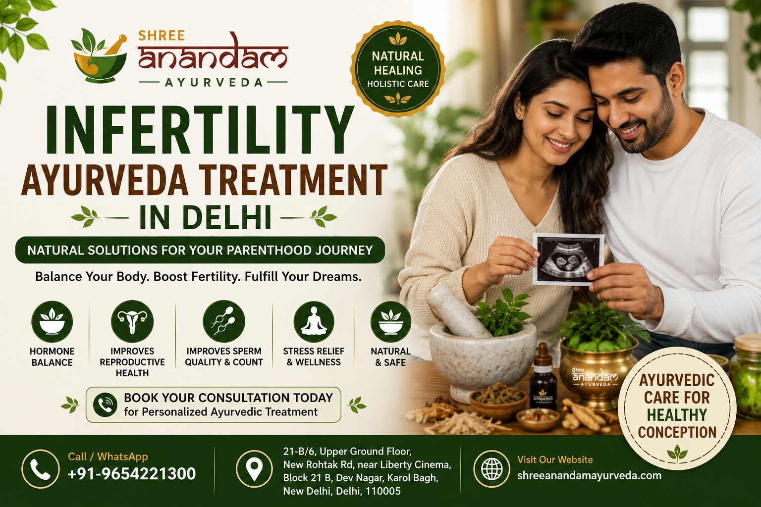 infertility ayurveda treatment in delhi – Shree Anandam Ayurveda