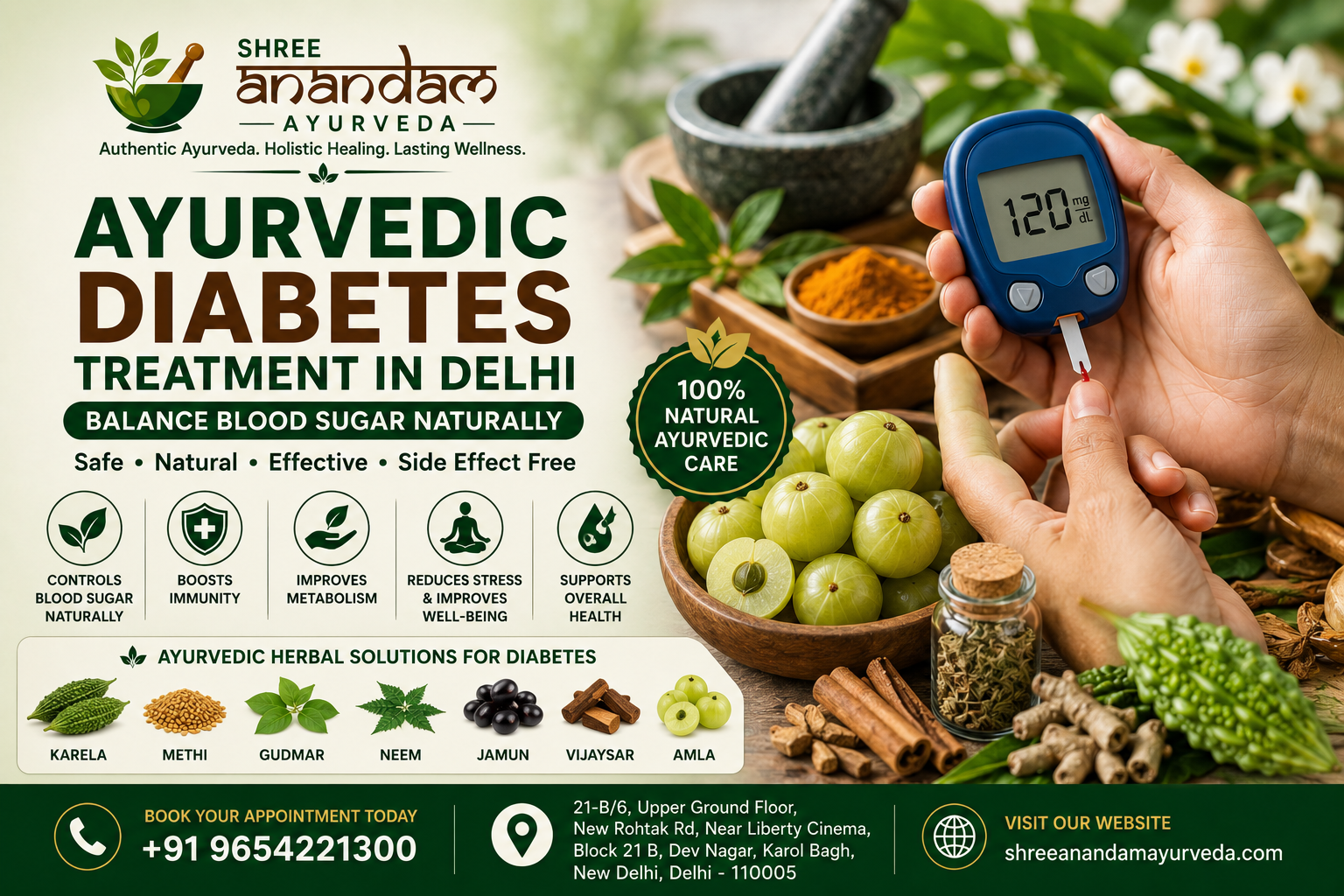 Ayurvedic Diabetes Treatment in Delhi: Control Blood Sugar Naturally Without Side Effects
