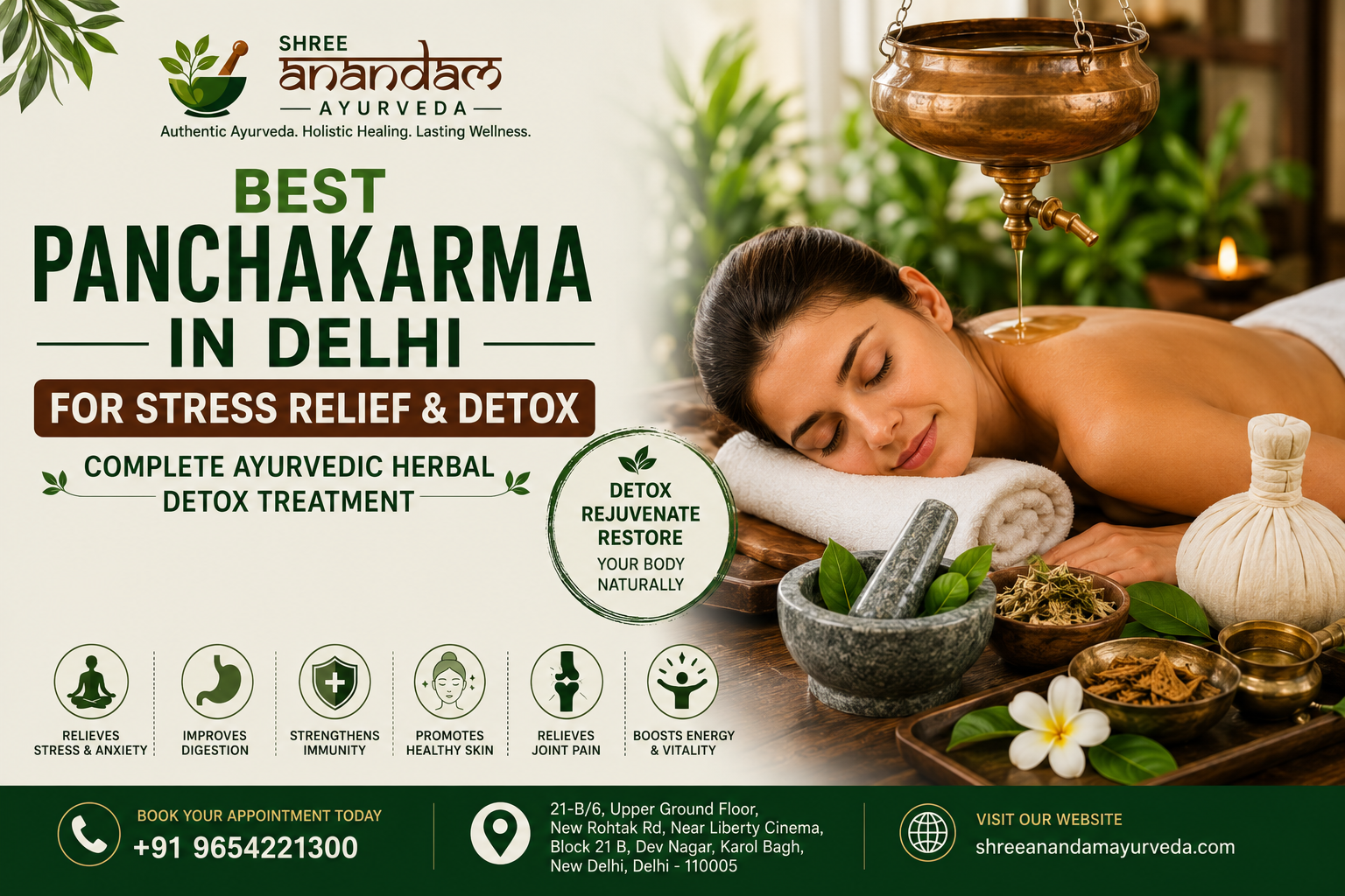 Best Panchakarma in Delhi for Stress Relief & Detox: Complete Ayurvedic Herbal Detox Treatment