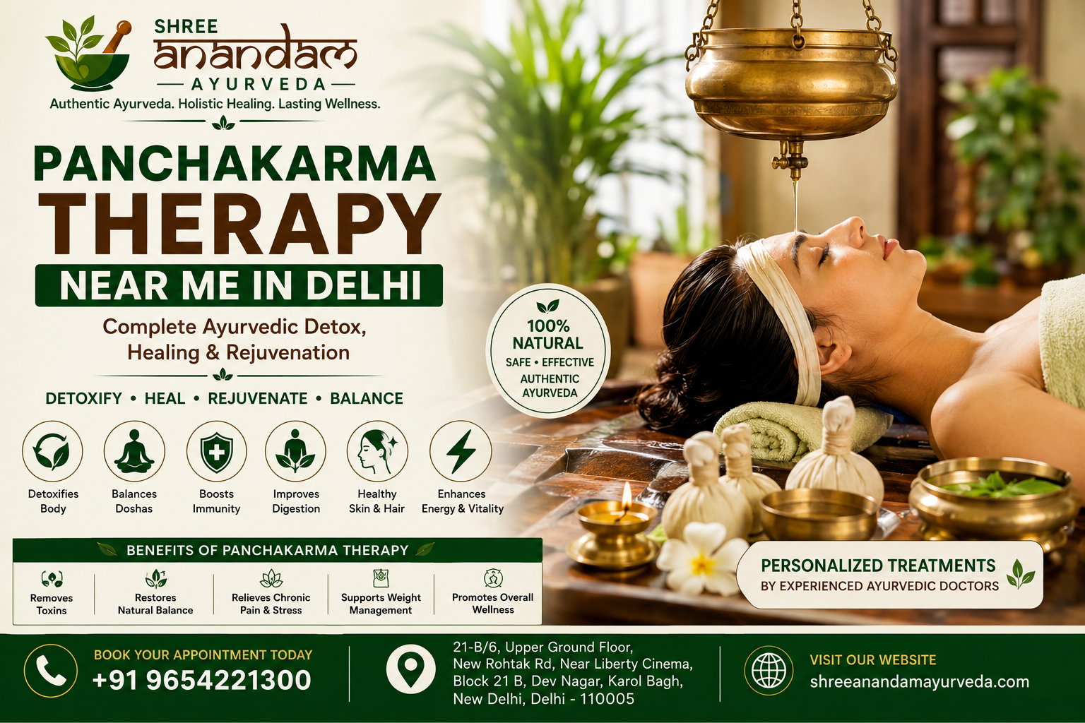 Panchakarma Therapy Near Me in Delhi: Complete Ayurvedic Detox, Healing & Rejuvenation
