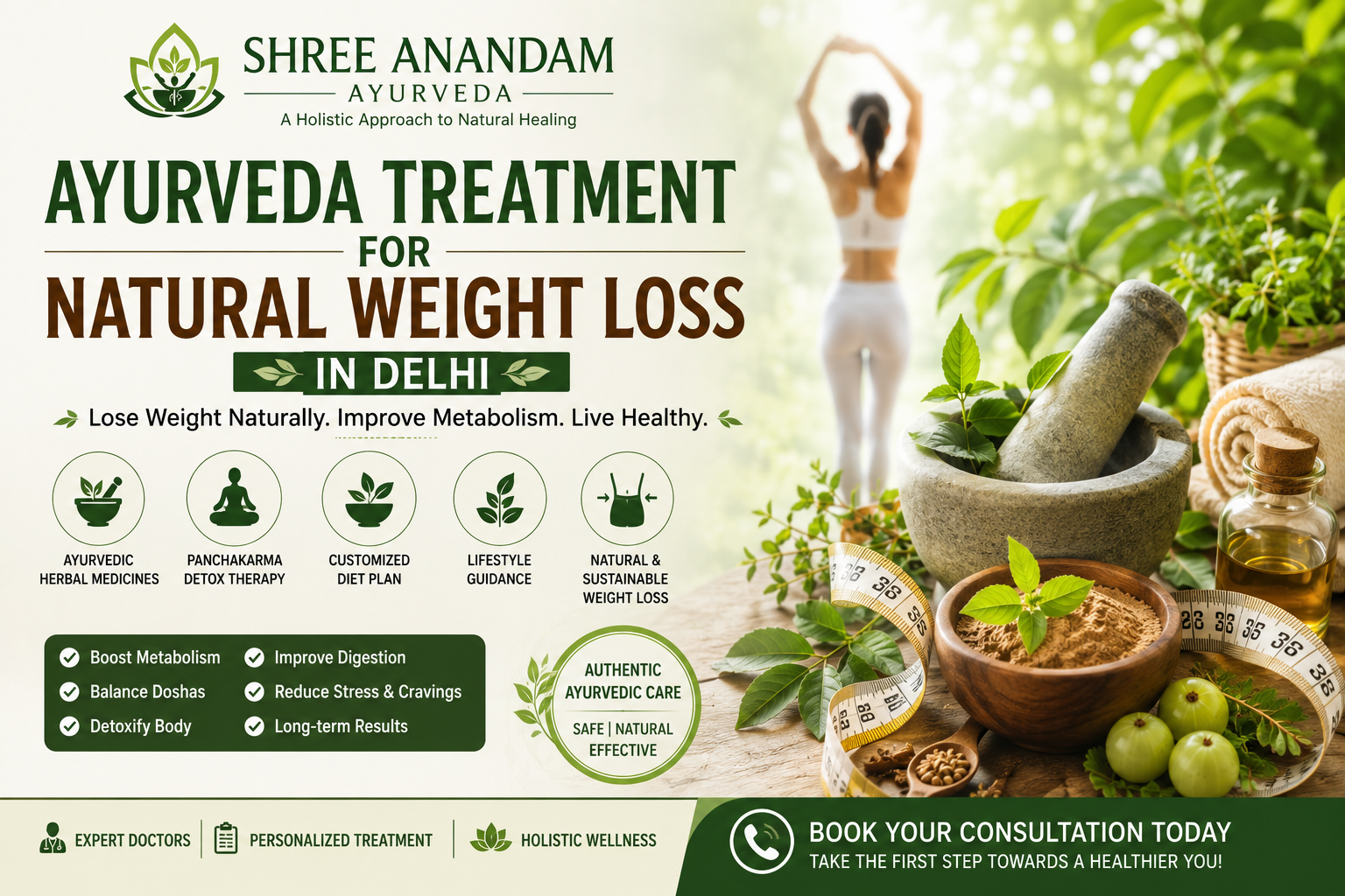 Ayurveda Treatment for natural weight loss in delhi
