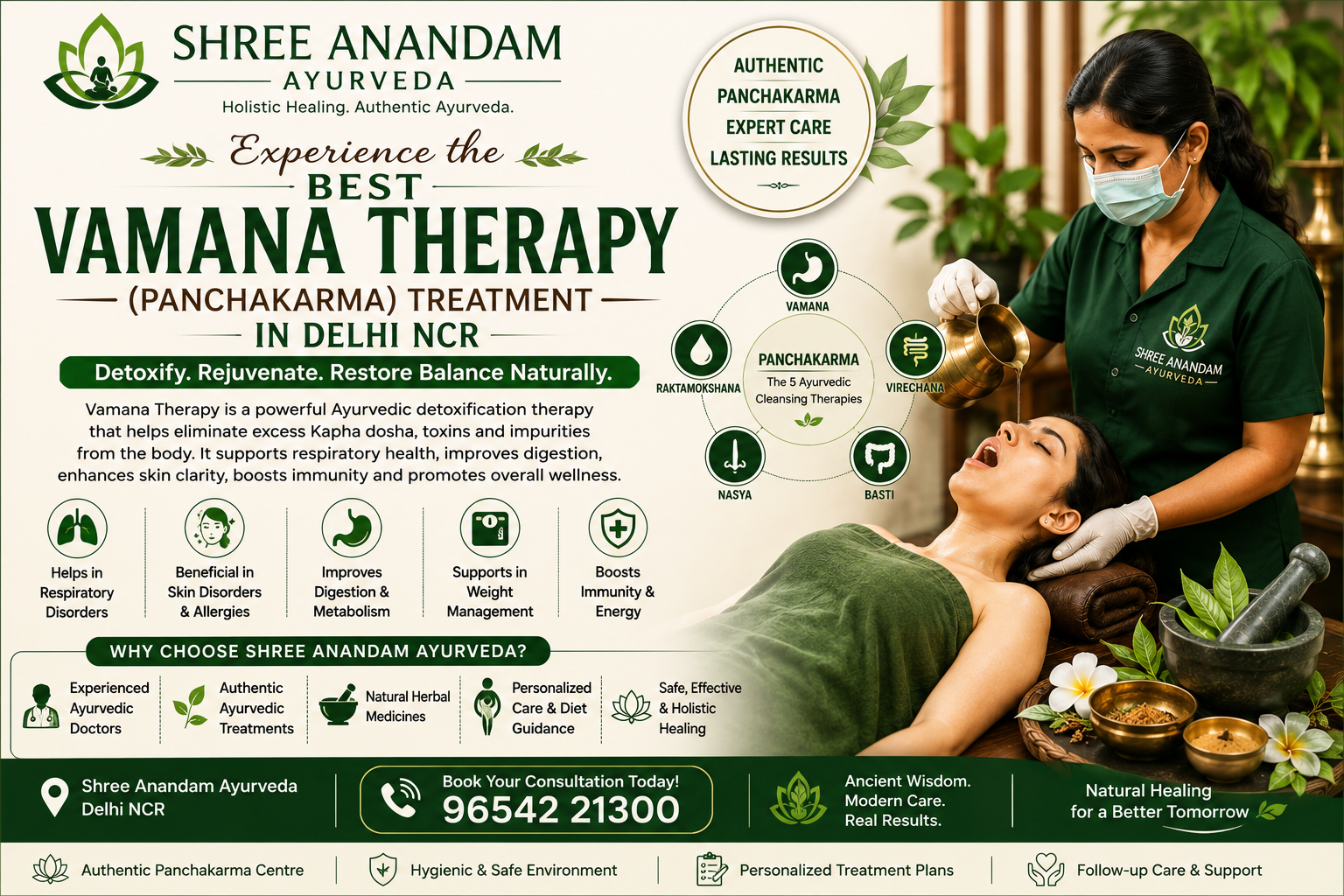 Best Vamana Therapy (Panchakarma) Treatment in Delhi NCR – A Complete Guide to Ayurvedic Detoxification