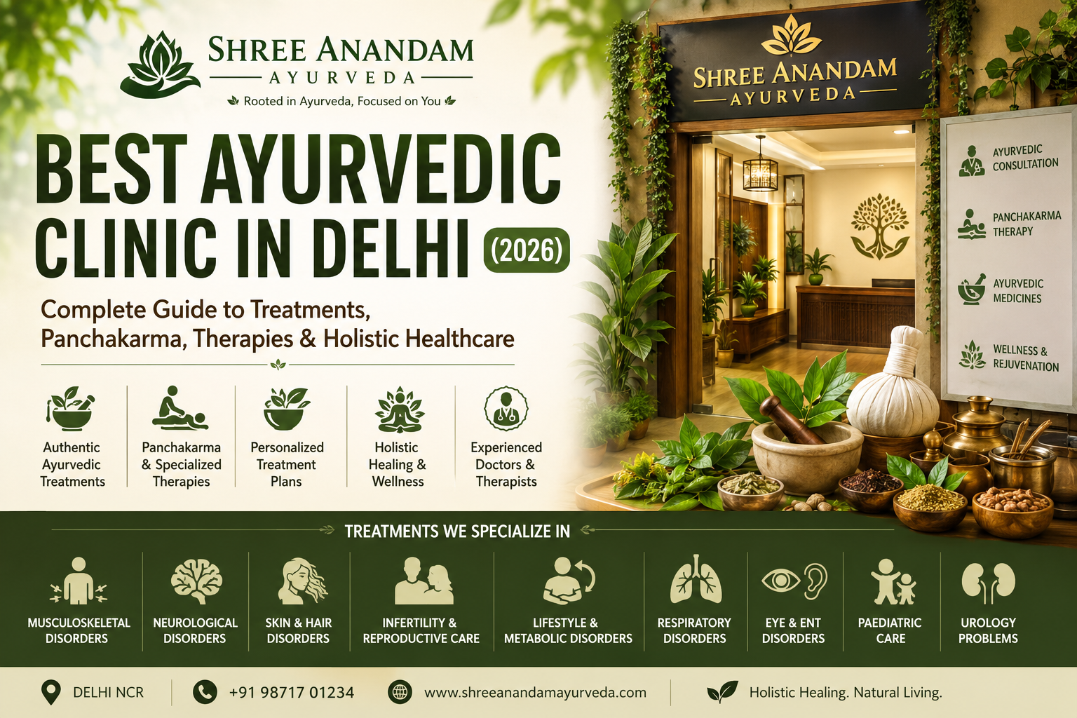 Best Ayurvedic Clinic in Delhi (2026): Complete Guide to Treatments, Panchakarma, Therapies & Holistic Healthcare